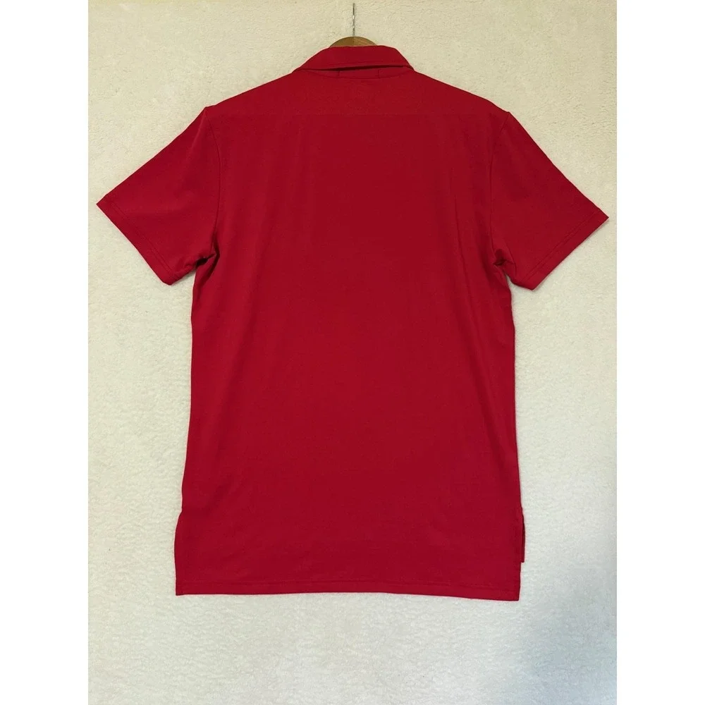 RLX Ralph Lauren Polo Shirt Mens Small Red PGA Harding Park 2020 Golf Wicking